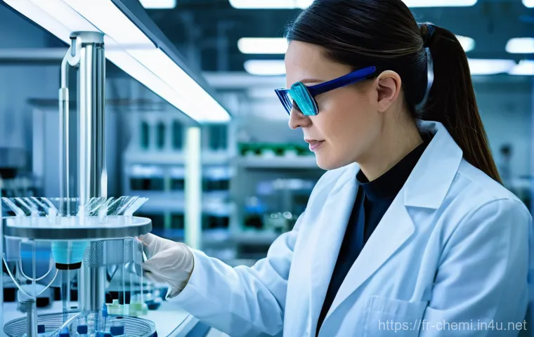 화학공학 직업 안정성 - **Prompt:** A diverse team of young and experienced chemical engineers, dressed in professional lab ...